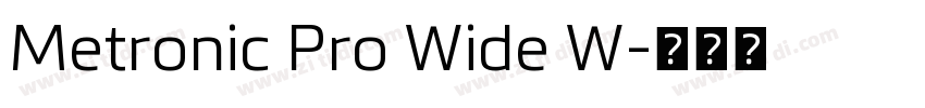 Metronic Pro Wide W字体转换